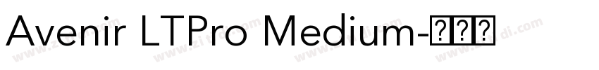 Avenir LTPro Medium字体转换